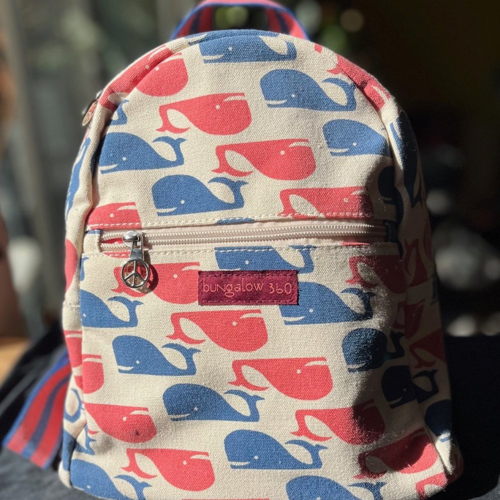Bungalow 360 Adult backpack - Whale design